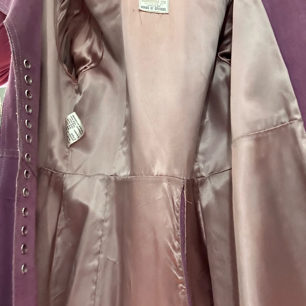 Purple Women's Jacket with Belt - Picture 6 of 6